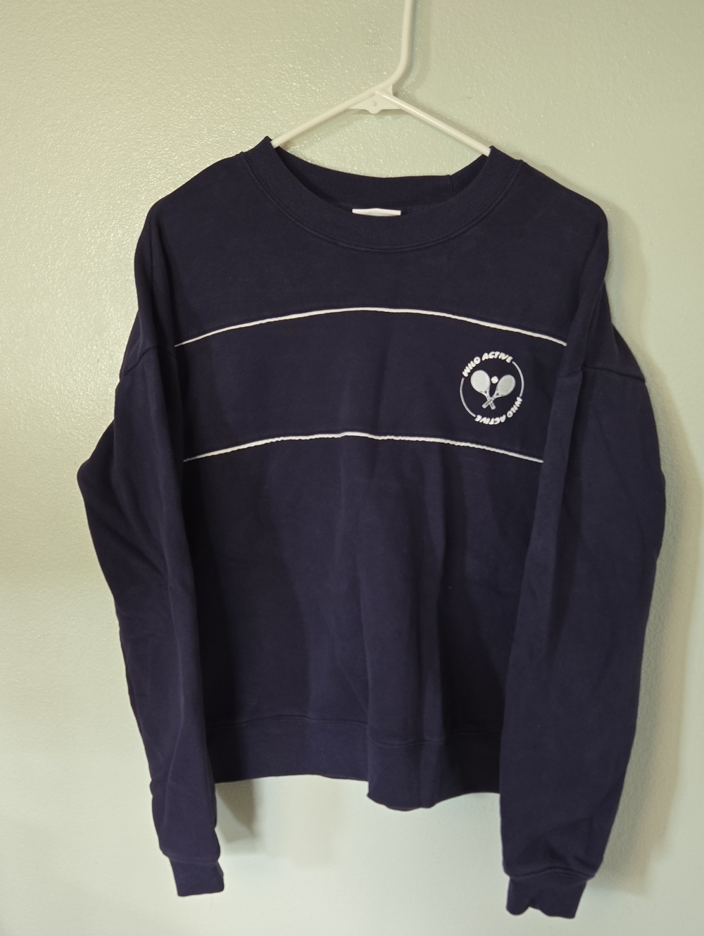 Wilo The Label | Navy Tennis Sweatshirt Size Small